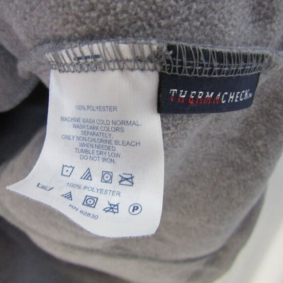 Lands End Fleece Vest Gray Therma Check Cozy Winter Outdoor Womens Plus Size XL - Picture 4 of 5